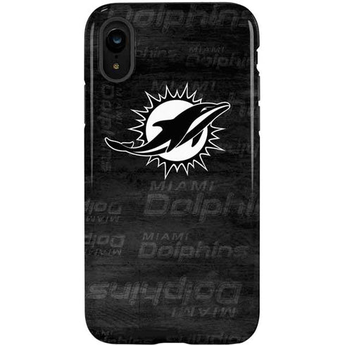 NFL Miami Dolphins Black & White iPhone XR Pro Case