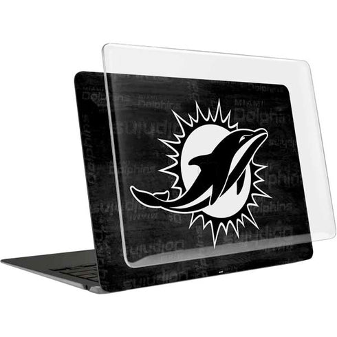 NFL Miami Dolphins Black & White MacBook Air 13in (2020) Case plus Skin