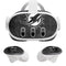 NFL Miami Dolphins Black & White Meta Quest 3 Skin