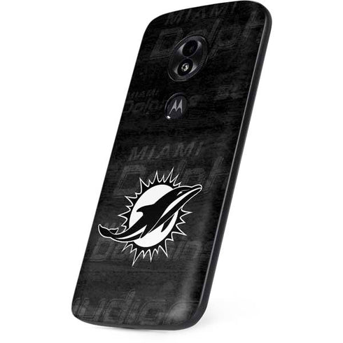 NFL Miami Dolphins Black & White Moto E5 Play Skin