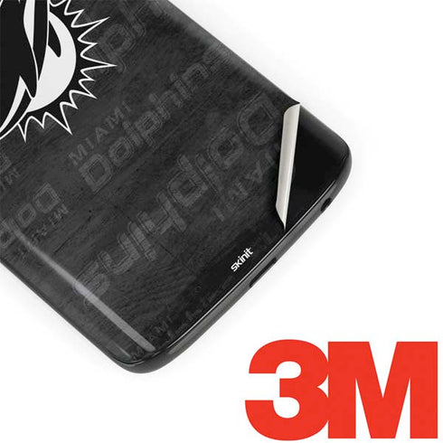 NFL Miami Dolphins Black & White Moto G6 Skin