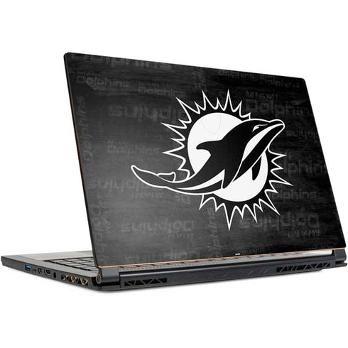 NFL Miami Dolphins Black & White MSI GS65 Stealth Laptop Skin