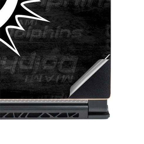NFL Miami Dolphins Black & White MSI GS65 Stealth Laptop Skin