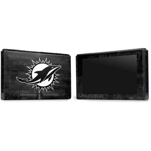 NFL Miami Dolphins Black & White Nintendo Switch Bundle Skin
