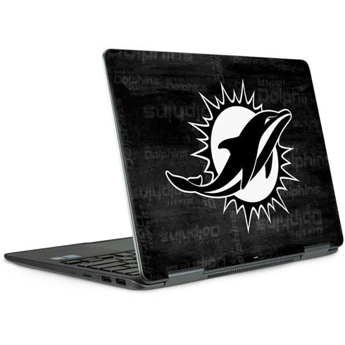 NFL Miami Dolphins Black & White Notebook 9 Pro 13in (2017) Skin