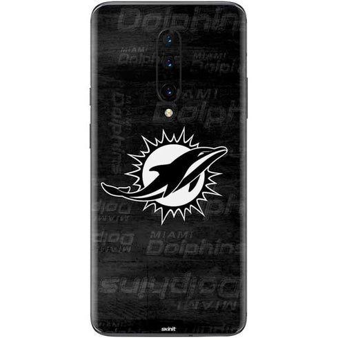 NFL Miami Dolphins Black & White OnePlus 7 Pro Skin