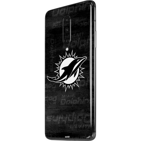 NFL Miami Dolphins Black & White OnePlus 7 Pro Skin