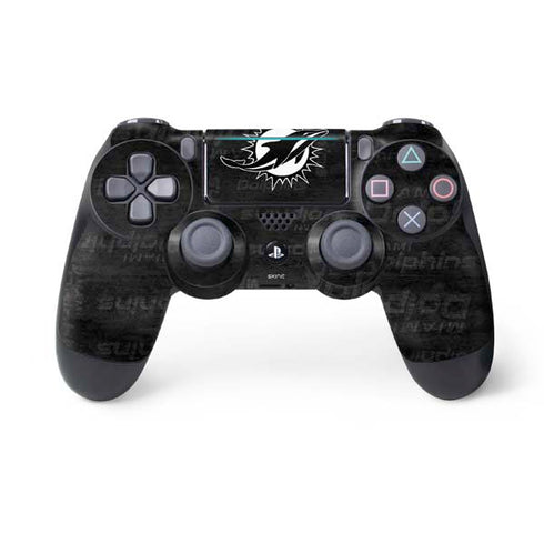 NFL Miami Dolphins Black & White PS4 Pro/Slim Controller Skin