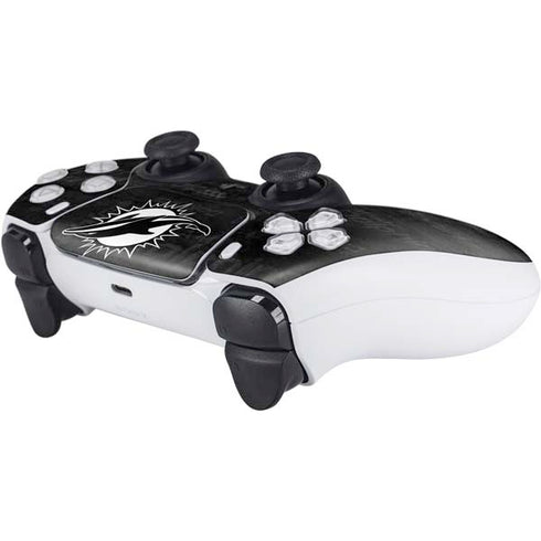 NFL Miami Dolphins Black & White PS5 Controller Skin