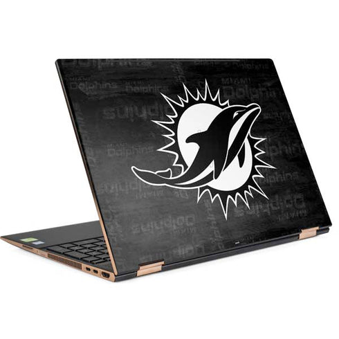 NFL Miami Dolphins Black & White HP Spectre Skin