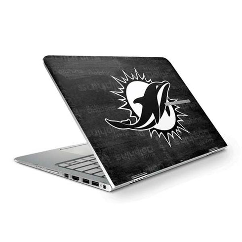 NFL Miami Dolphins Black & White HP Spectre Skin