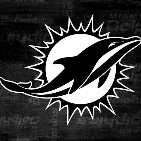 NFL Miami Dolphins Black & White Surface Book 2 15in Skin