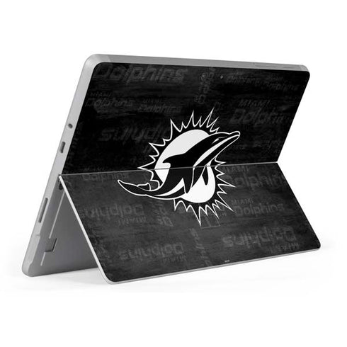 NFL Miami Dolphins Black & White Surface Go Skin
