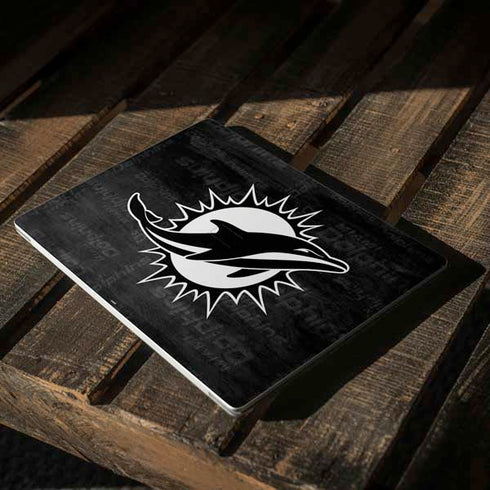 NFL Miami Dolphins Black & White Surface Laptop 2 Skin
