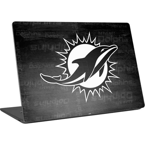 NFL Miami Dolphins Black & White Surface Laptop 4 15in Skin