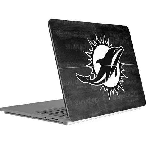NFL Miami Dolphins Black & White Surface Laptop Studio Skin