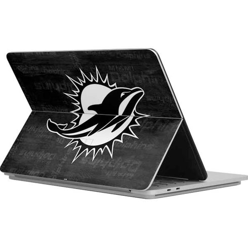 NFL Miami Dolphins Black & White Surface Laptop Studio Skin