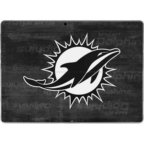 NFL Miami Dolphins Black & White Surface Pro 9 Skin