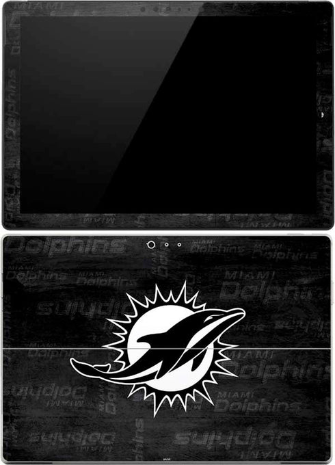 NFL Miami Dolphins Black & White Surface Pro (2017) Skin