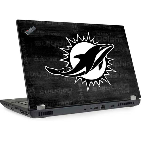 NFL Miami Dolphins Black & White Lenovo ThinkPad Skin