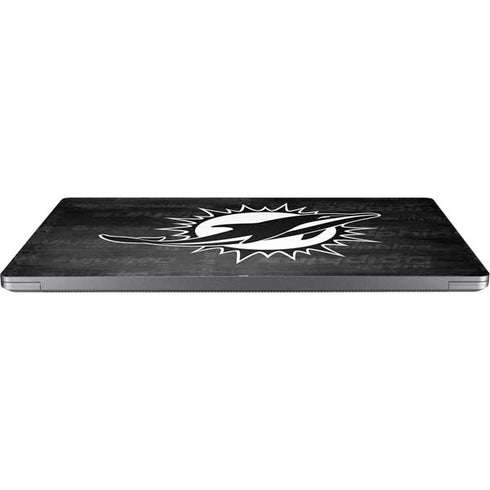 NFL Miami Dolphins Black & White Universal Laptop 14in (11.4 x 8.2in) Skin