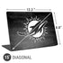 NFL Miami Dolphins Black & White Universal Laptop 15in (12.2 x 8.8in) Skin