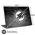 NFL Miami Dolphins Black & White Universal Laptop 18in (14.6 x 10.6in) Skin