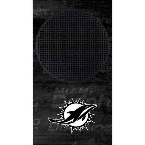 NFL Miami Dolphins Black & White Xbox Series S Skins