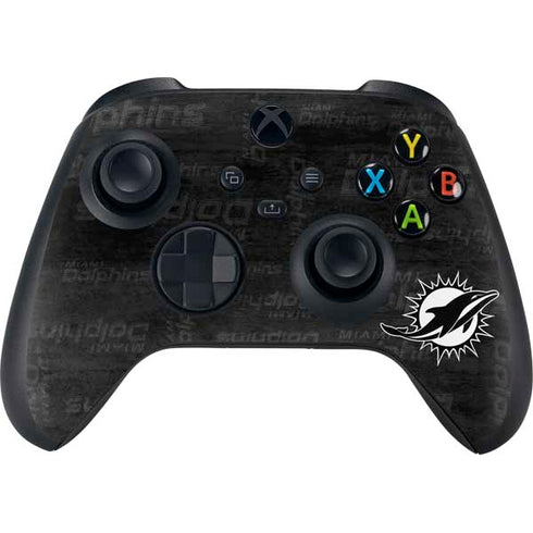 NFL Miami Dolphins Black & White Xbox Series X Controller Skin