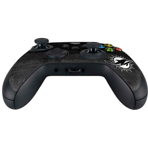 NFL Miami Dolphins Black & White Xbox Series X Controller Skin