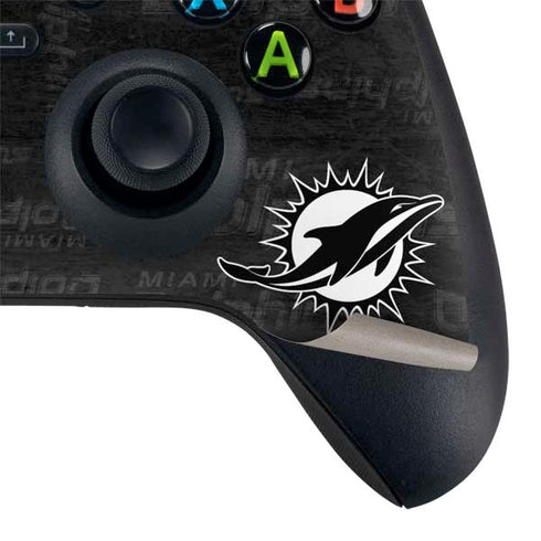 NFL Miami Dolphins Black & White Xbox Series X Controller Skin