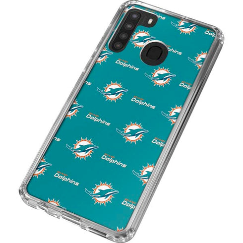 NFL Miami Dolphins Blitz Series Galaxy A21 Clear Case