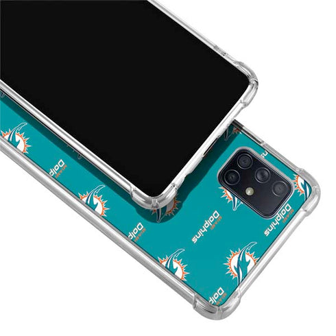 NFL Miami Dolphins Blitz Series Galaxy A51 5G Clear Case