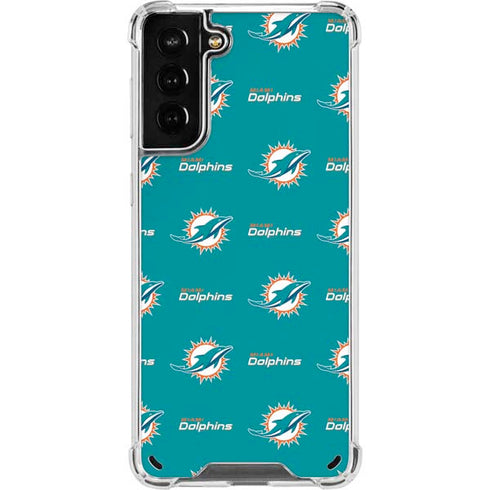 NFL Miami Dolphins Blitz Series Galaxy S21 Plus 5G Clear Case