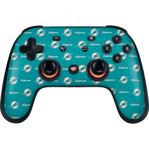 NFL Miami Dolphins Blitz Series Google Stadia Controller Skin