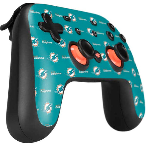 NFL Miami Dolphins Blitz Series Google Stadia Controller Skin