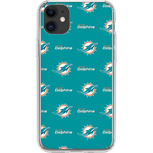 NFL Miami Dolphins Blitz Series iPhone 11 Clear Case