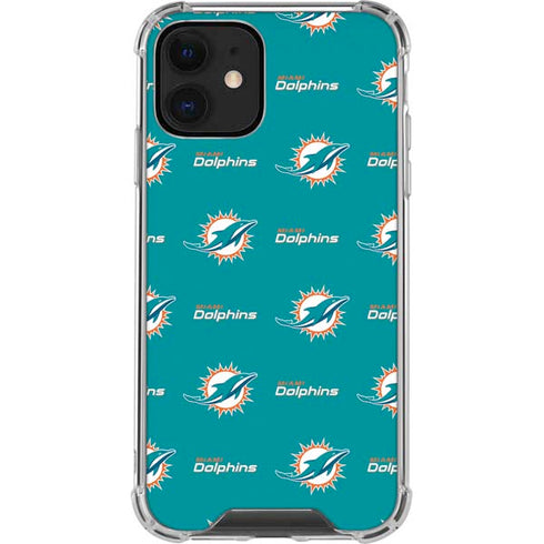 NFL Miami Dolphins Blitz Series iPhone 12 Clear Case