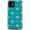 NFL Miami Dolphins Blitz Series iPhone 12 Mini Clear Case