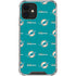 NFL Miami Dolphins Blitz Series iPhone 12 Mini Clear Case