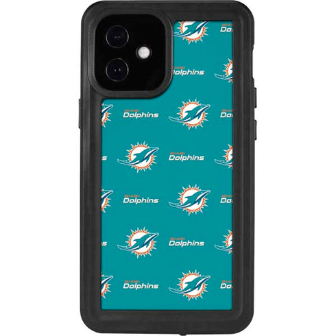 NFL Miami Dolphins Blitz Series iPhone 12 Mini Waterproof Case