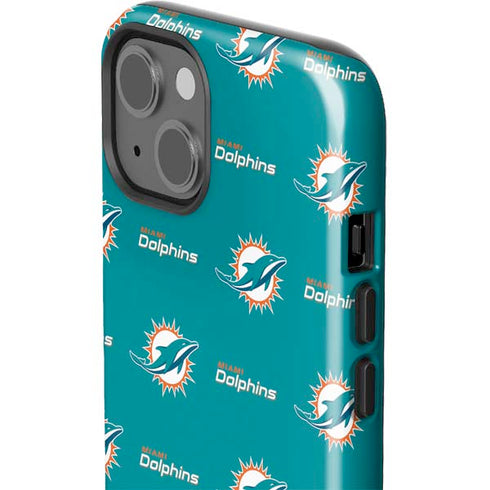 NFL Miami Dolphins Blitz Series iPhone 15 Plus Impact Case