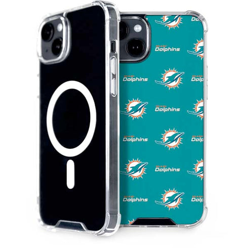NFL Miami Dolphins Blitz Series iPhone 15 Plus MagSafe Case