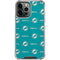 NFL Miami Dolphins Blitz Series iPhone 14 Pro Max Clear Case