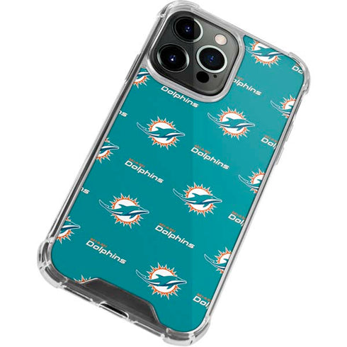 NFL Miami Dolphins Blitz Series iPhone 15 Pro Max Clear Case