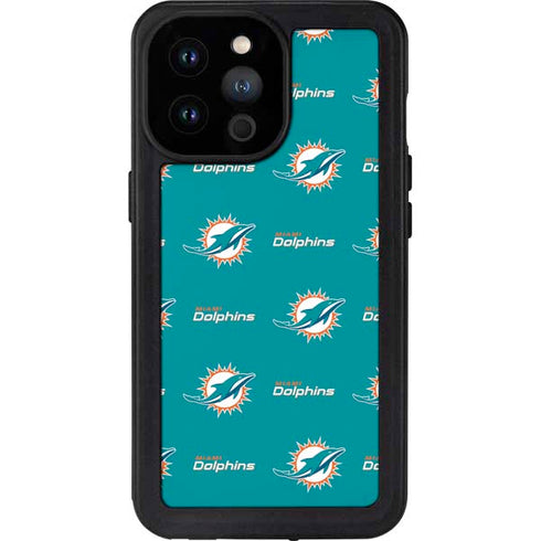 NFL Miami Dolphins Blitz Series iPhone 14 Pro Max Waterproof Case