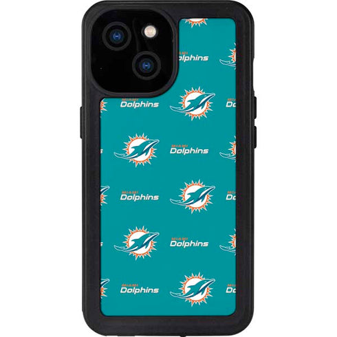 NFL Miami Dolphins Blitz Series iPhone 15 Waterproof Case