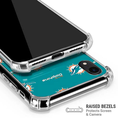 NFL Miami Dolphins Blitz Series iPhone XR Clear Case
