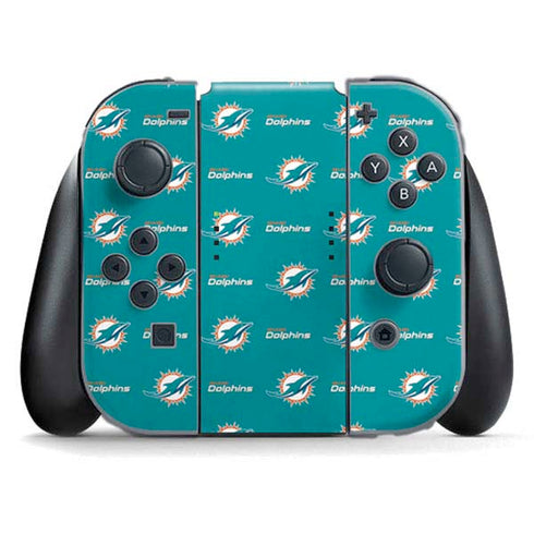 NFL Miami Dolphins Blitz Series Nintendo Switch (2017-2021) Joy-Con Controller Skin