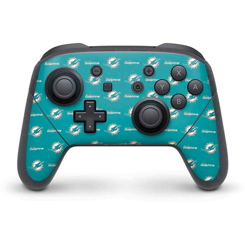 NFL Miami Dolphins Blitz Series Nintendo Switch Pro Controller Skin